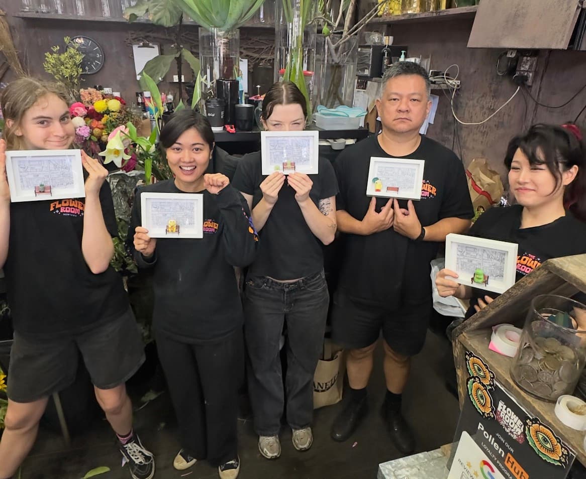 The Flower Room team in the Newtown shop